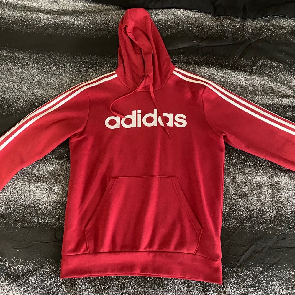 Red adidas jacket, size medium